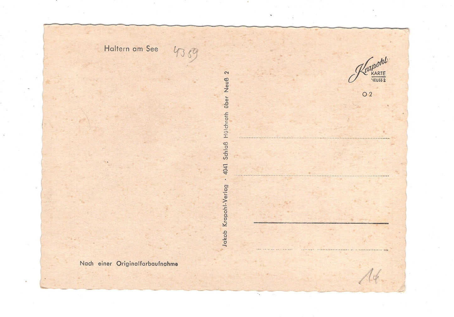 Ansichtskarte Haltern am See