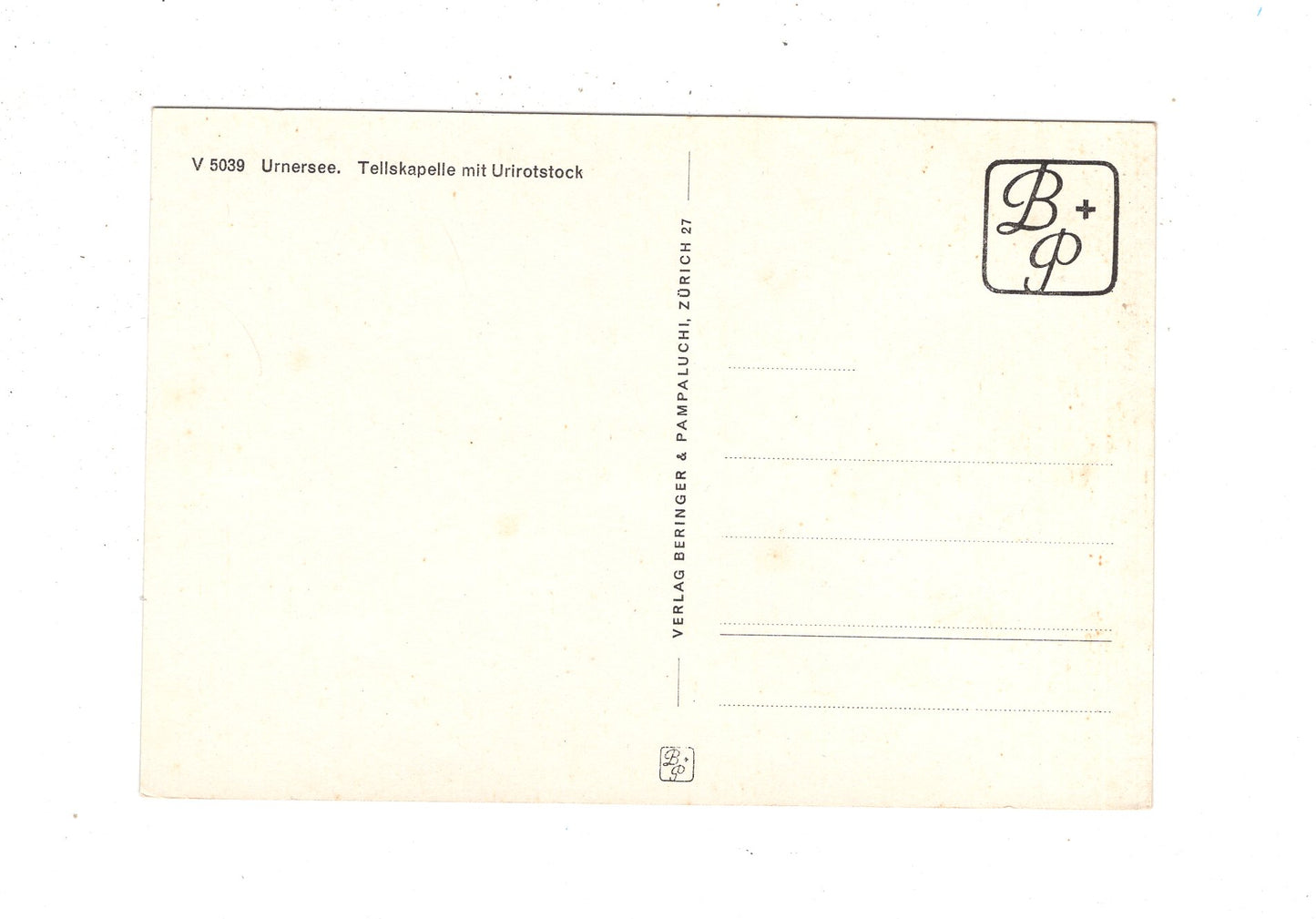Ansichtskarte Urnersee / Tellskapelle mit Urirotstock / Schweiz