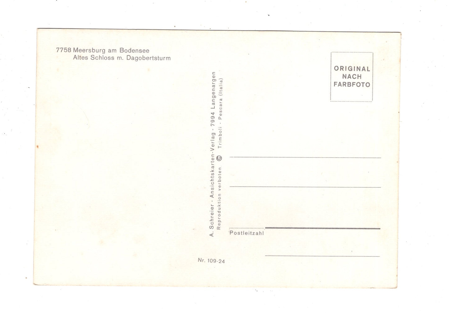 Ansichtskarte Meersburg am Bodensee / Altes Schloss mit Dagobertsturm / K1-52
