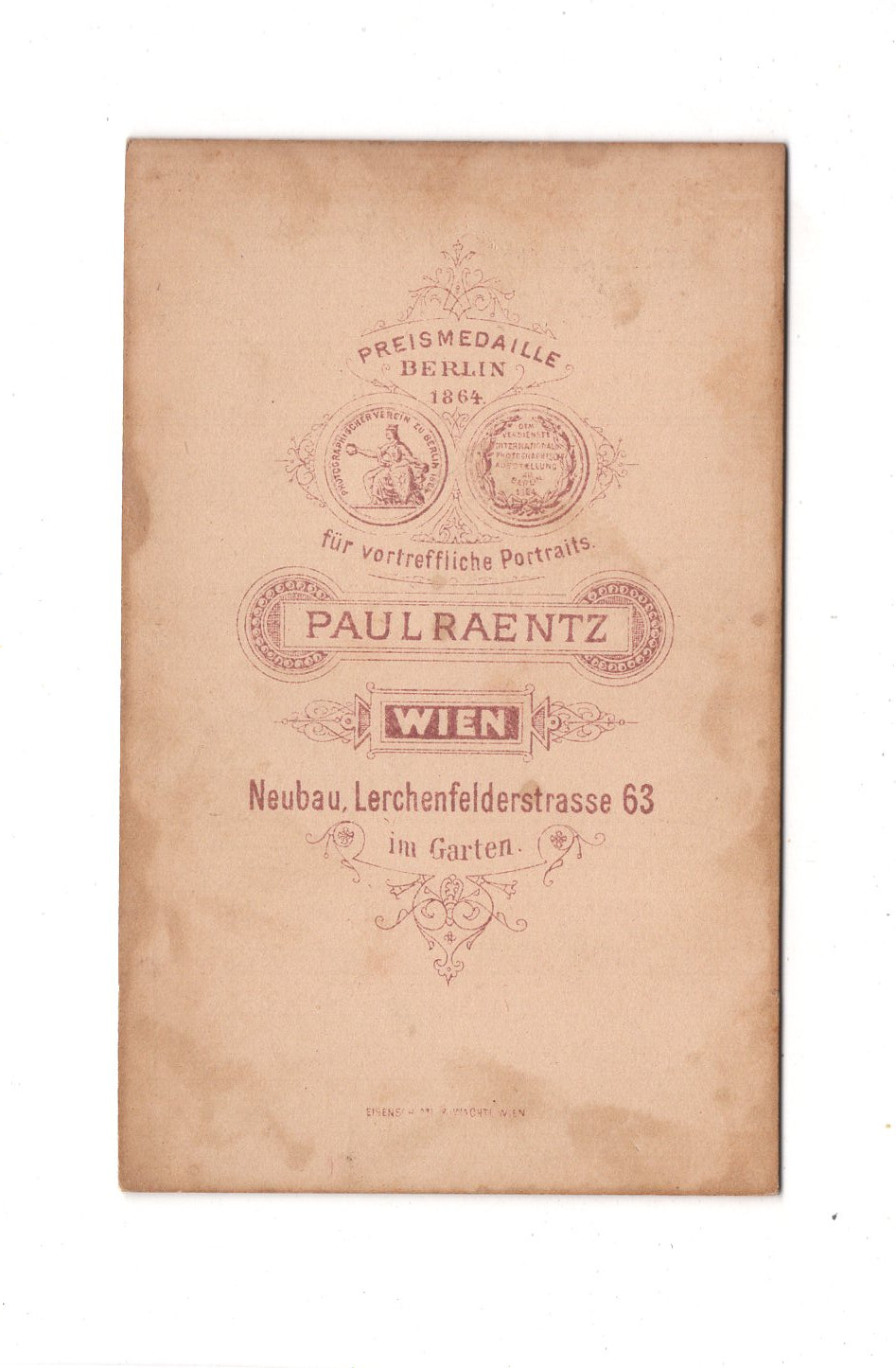 Fotografie Damenportrait - Wien 1870er / CDV C1-16