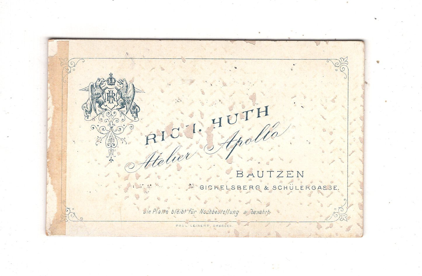 Fotografie Herrenportrait - Bautzen um 1900