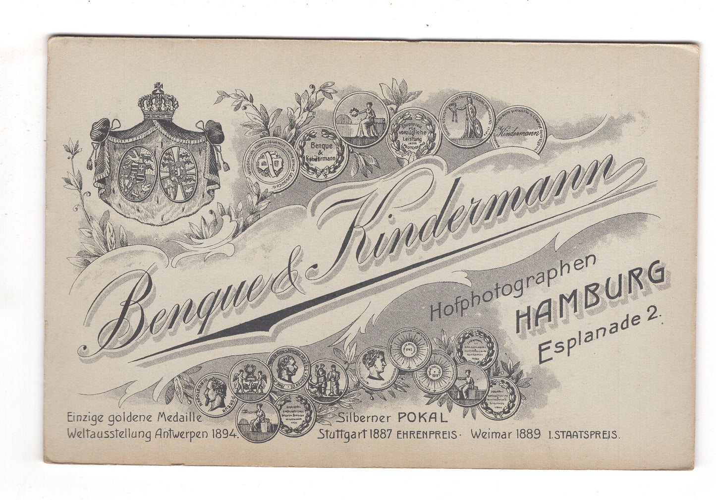 Fotografie Feines Paar - Hamburg um 1900 / CAB X-26