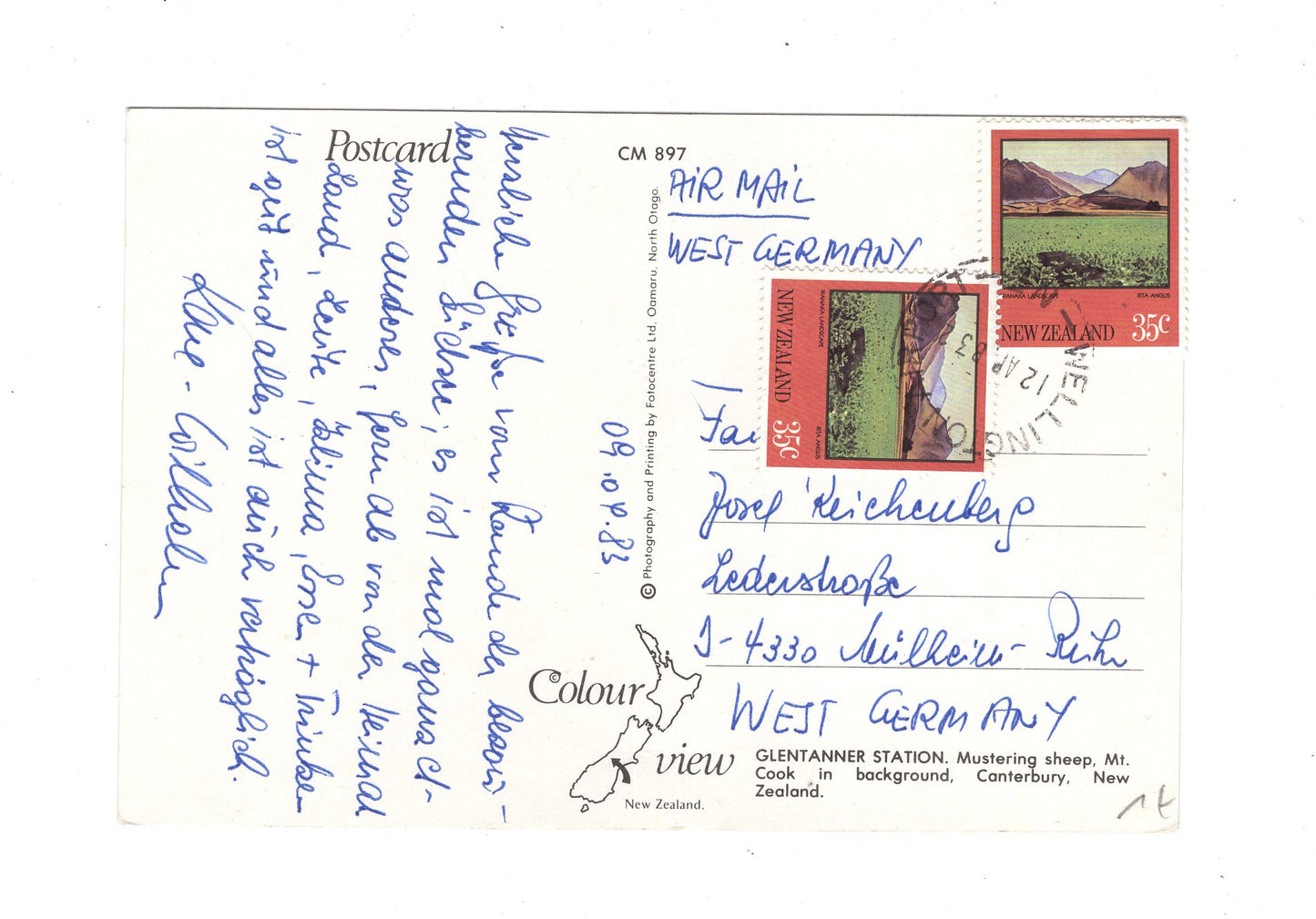Ansichtskarte New Zealand / Neuseeland