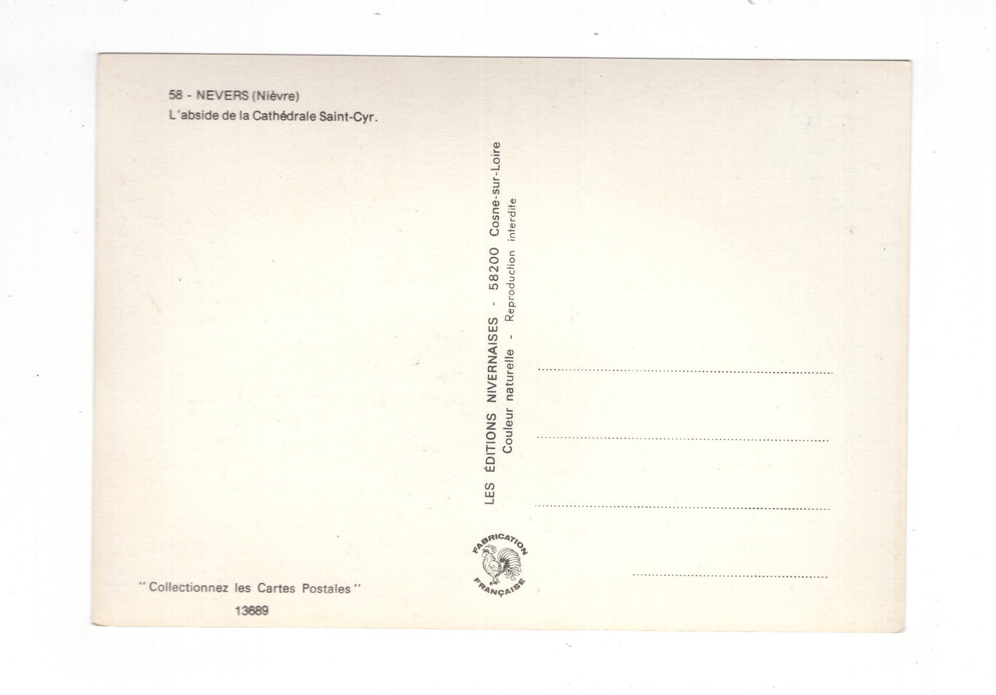 Ansichtskarte Nevers / La Cathedrale Saint-Cyr / Frankreich