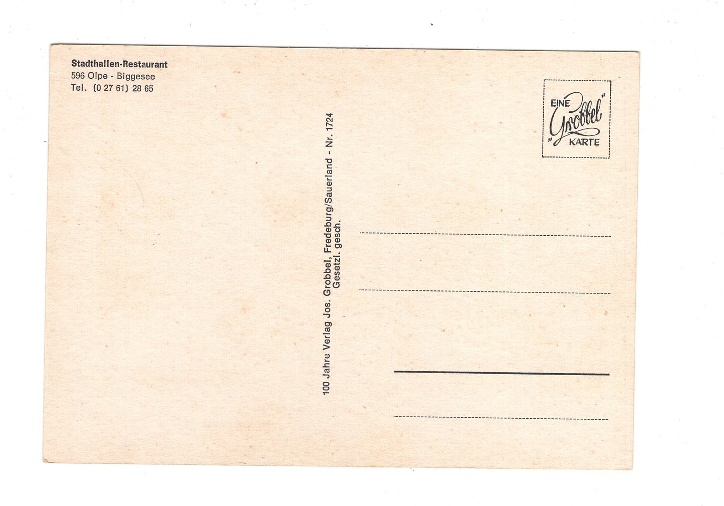 Ansichtskarte Olpe am Biggesee / H1-65