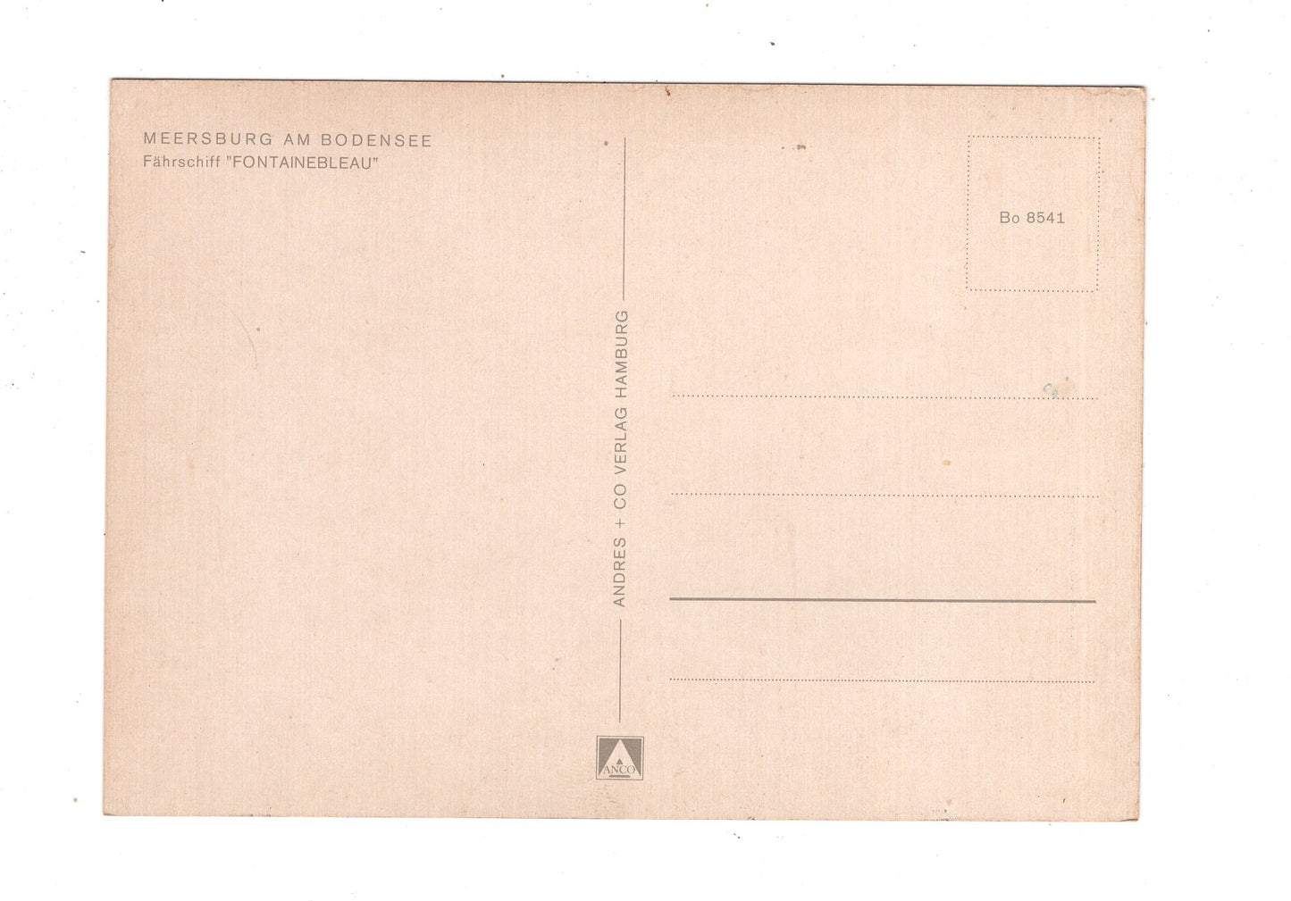 Ansichtskarte Meersburg am Bodensee / Fährschiff Fontainebleau / K1-52