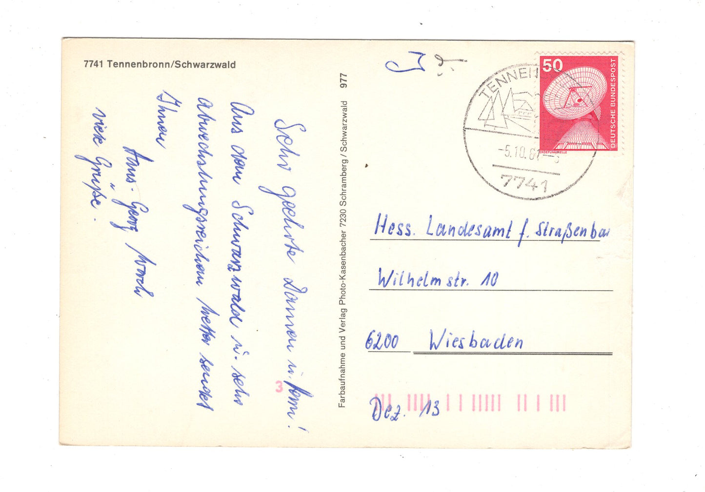 Ansichtskarte Tennenbronn im Schwarzwald / G1-69