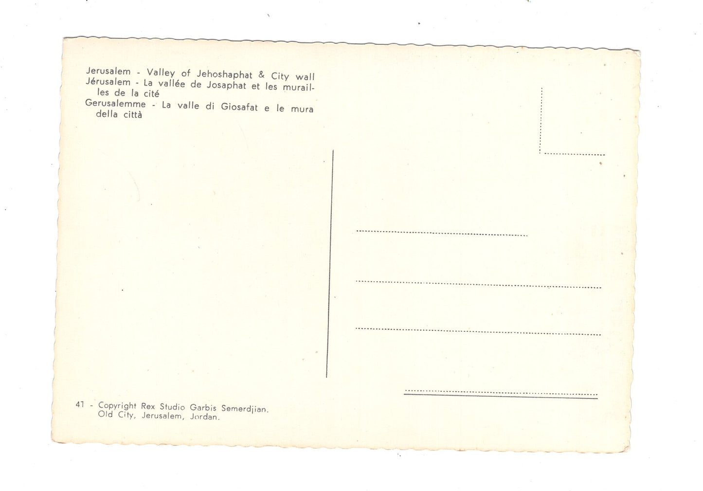 Ansichtskarte Valley of Jehoshaphat / Jerusalem / Israel