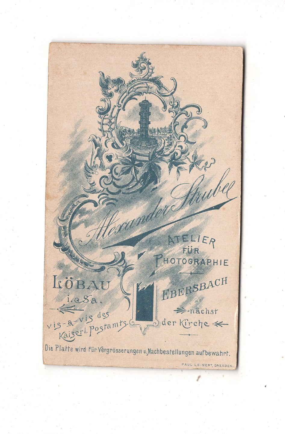 Fotografie Feines junges Mädchen - Löbau / Ebersbach 1890er / CDV E1-31