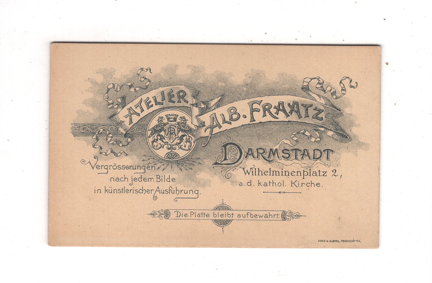 Fotografie Feine Herren - Darmstadt um 1900