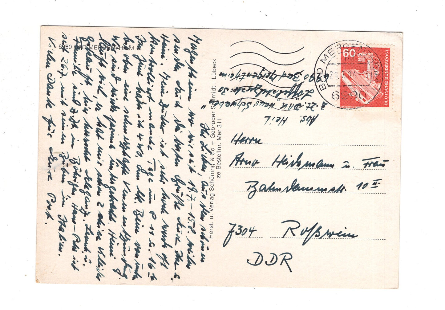 Ansichtskarte Bad Mergentheim / J1-60