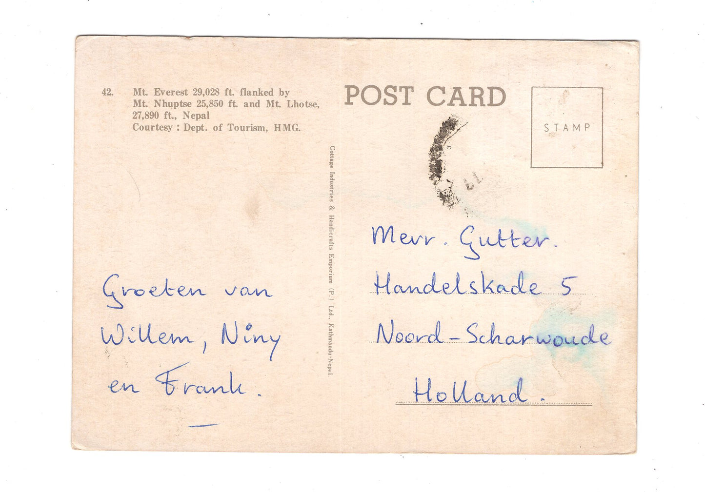 Ansichtskarte Mount Everest / Nepal