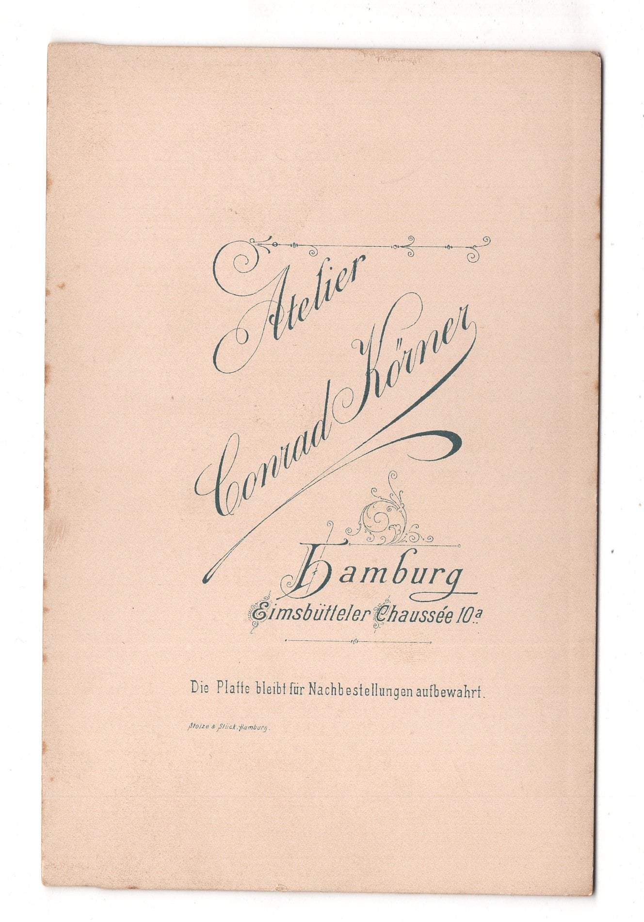 Fotografie Feines Paar - Hamburg 1890er / CAB X-26