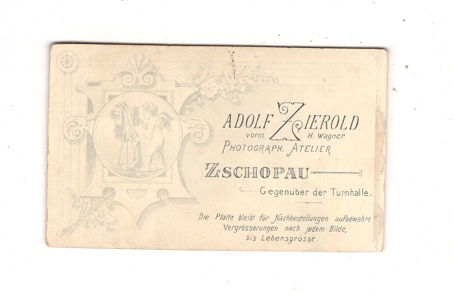 Fotografie Feiner Herr - Zschopau 1890er