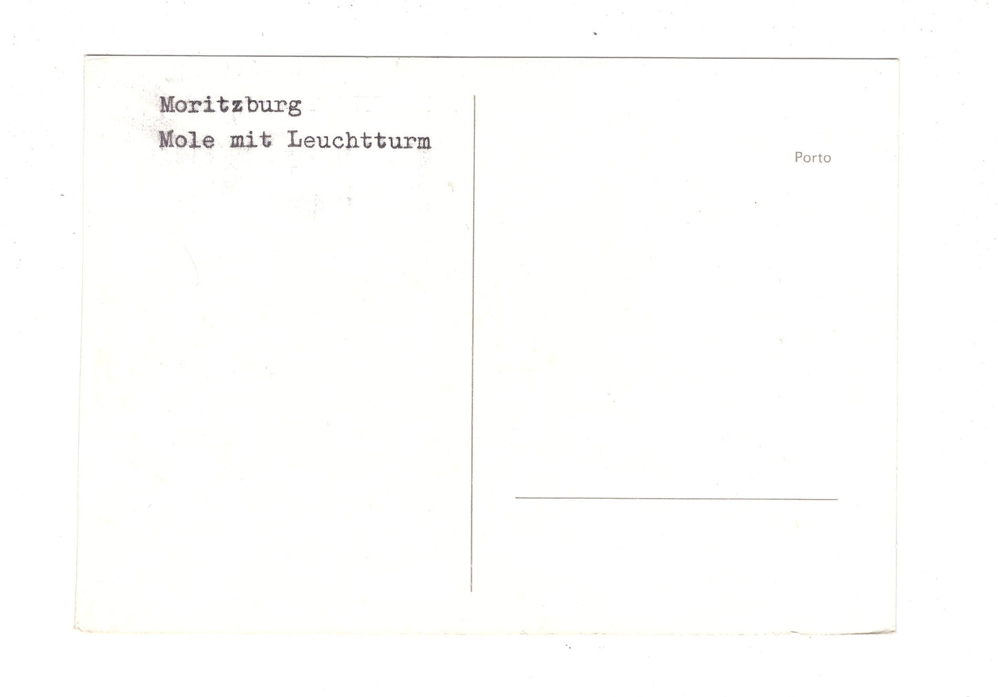 Ansichtskarte Moritzburg / Mole mit Leuchtturm / H1-66
