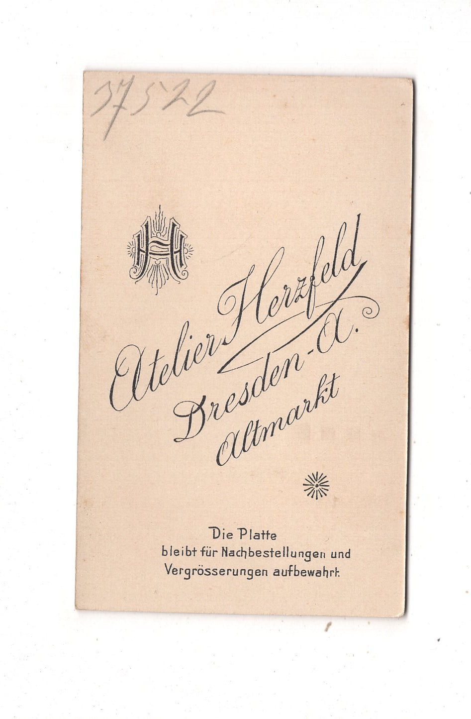 Fotografie Feines junges Mädchen - Dresden 1890er / CDV E1-31