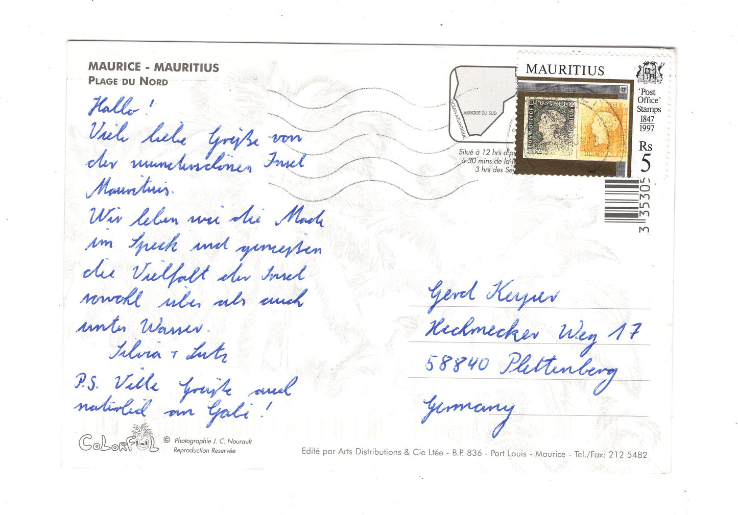 Ansichtskarte Plage du Nord / Mauritius