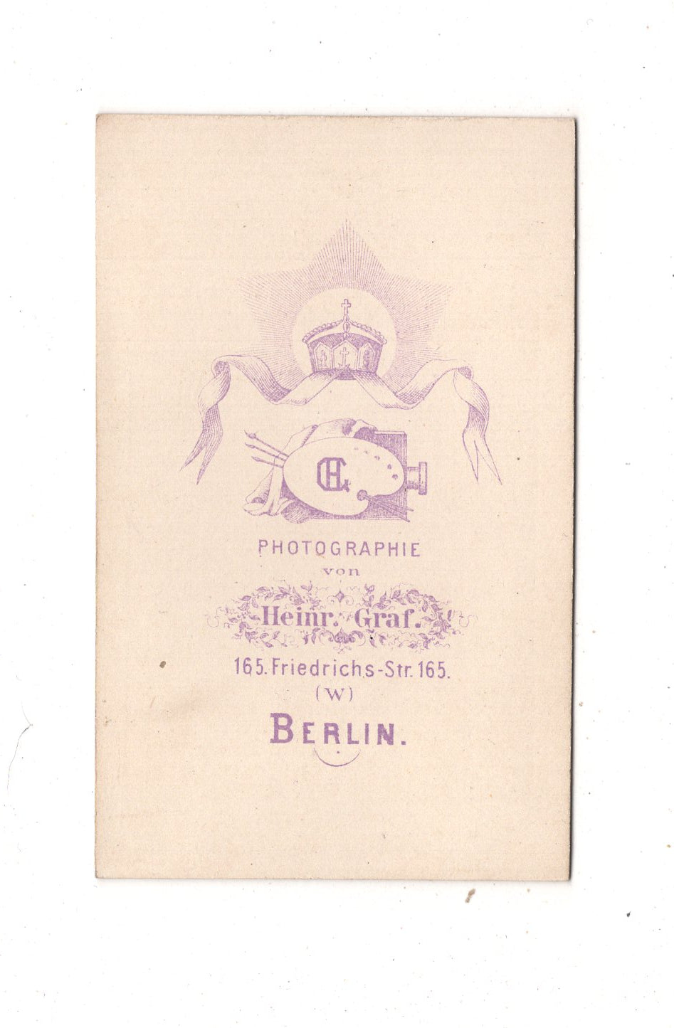 Fotografie Feines junges Mädchen - Berlin 1870er / CDV N1-02