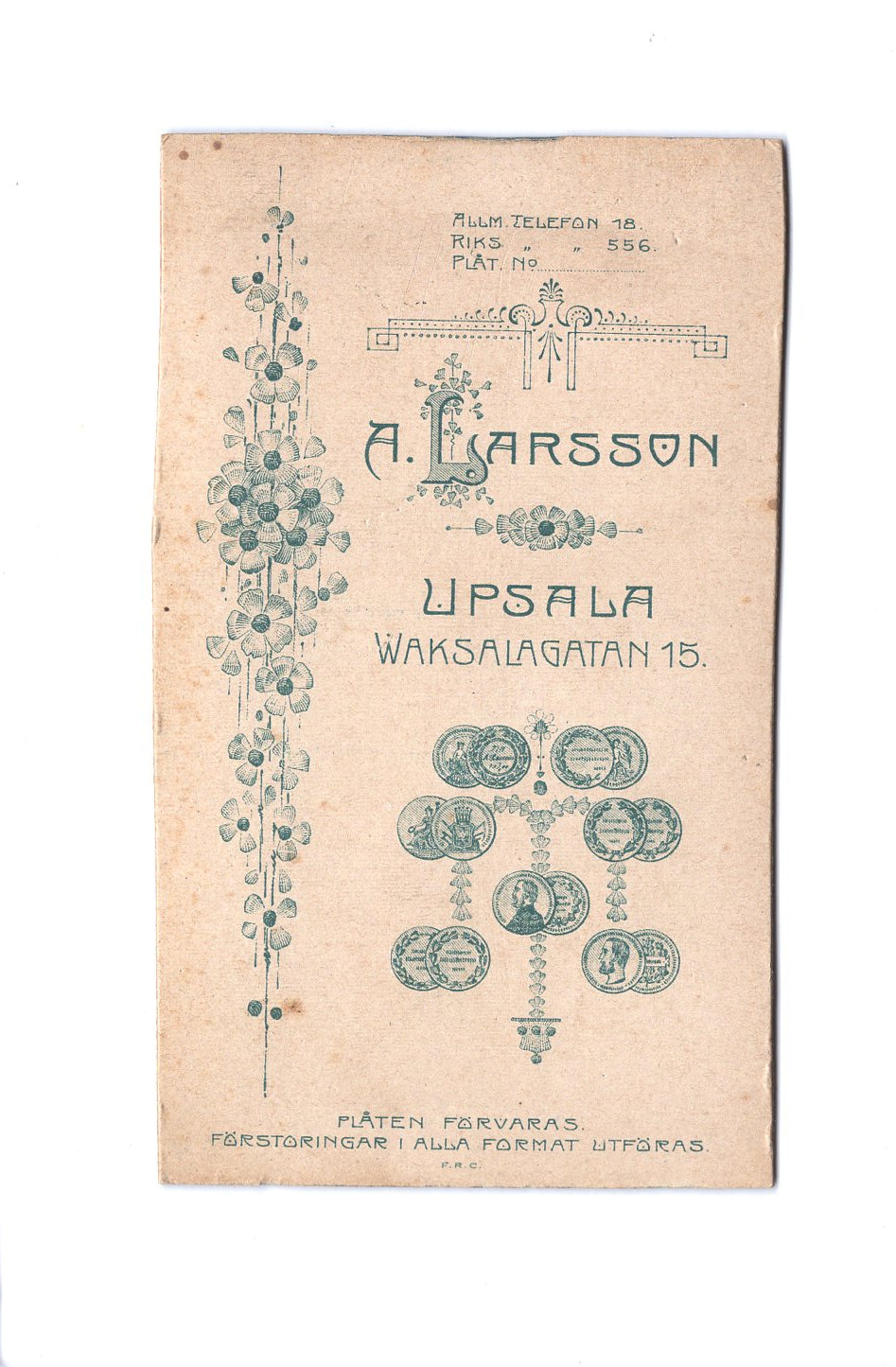 Fotografie Niedliches kleines Mädchen - Upsala 1900er