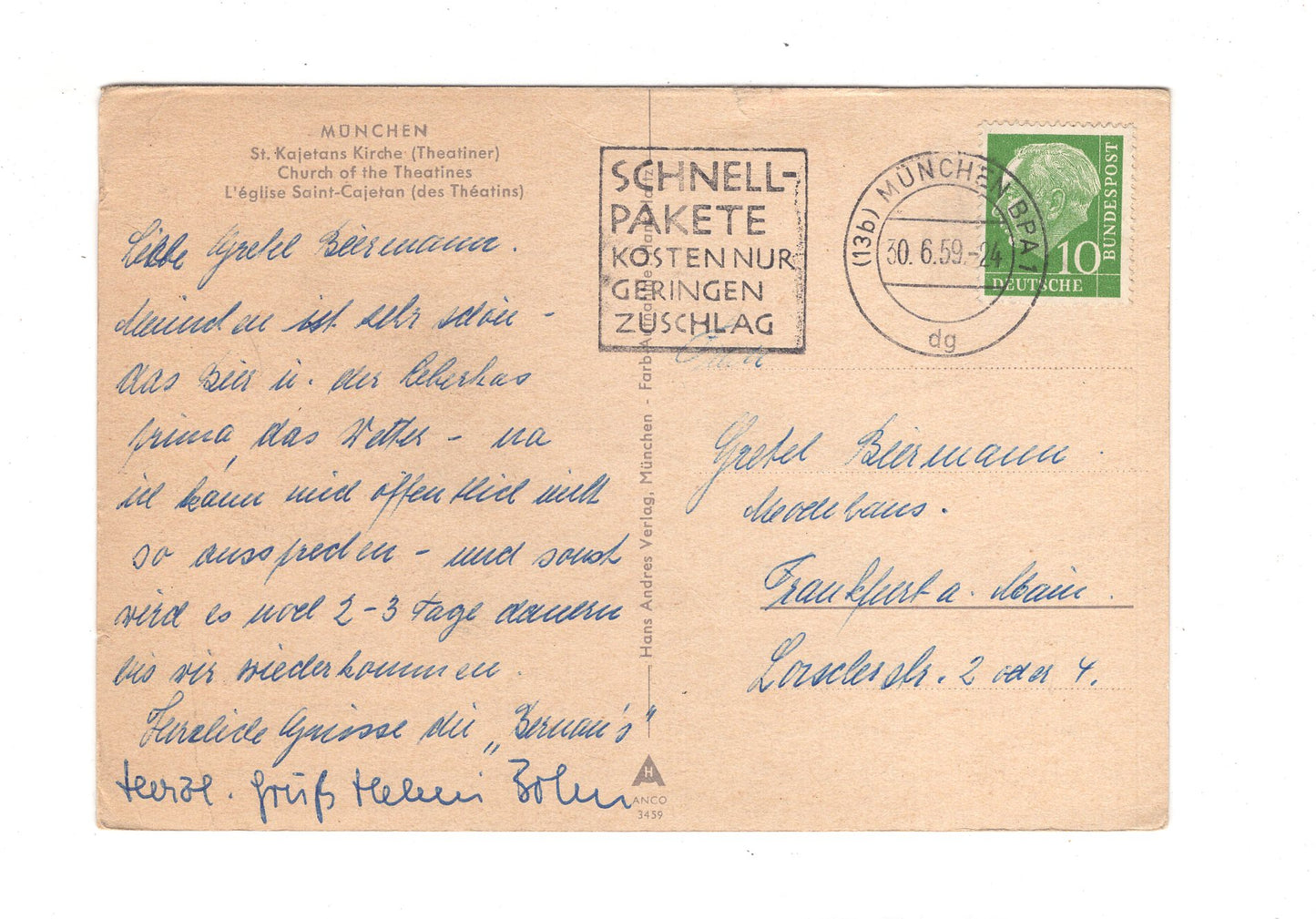 Ansichtskarte München / St. Kajetans Kirche (Theatiner) / G1-53