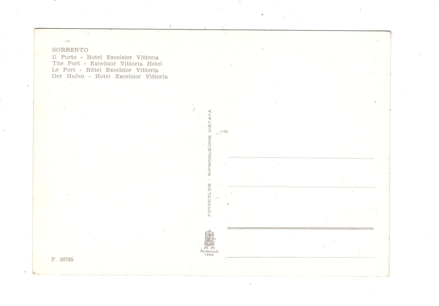 Ansichtskarte Sorrento / Italien / N1-59