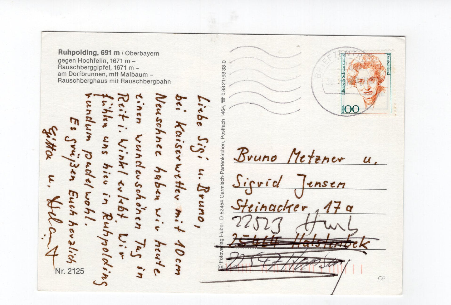 Ansichtskarte Ruhpolding / Bayerische Alpen