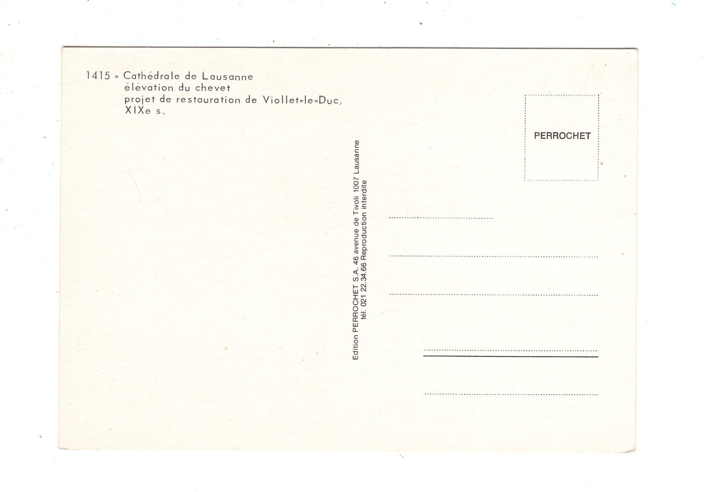 Ansichtskarte Cathedrale de Lausanne / Schweiz