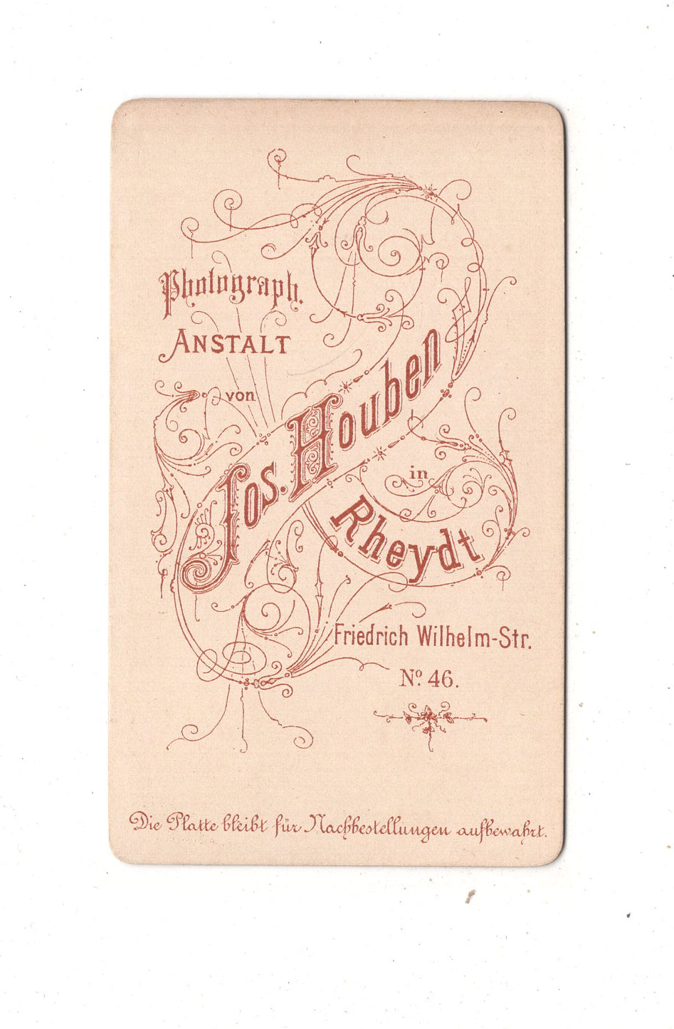 Fotografie Feines junges Mädchen - Rheydt um 1880 / CDV N1-02