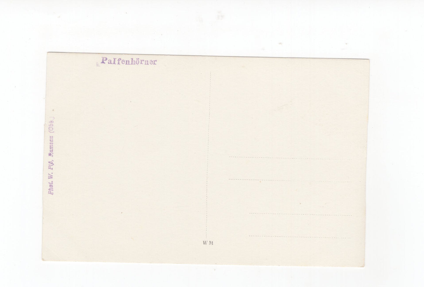 Ansichtskarte Palfenhörner