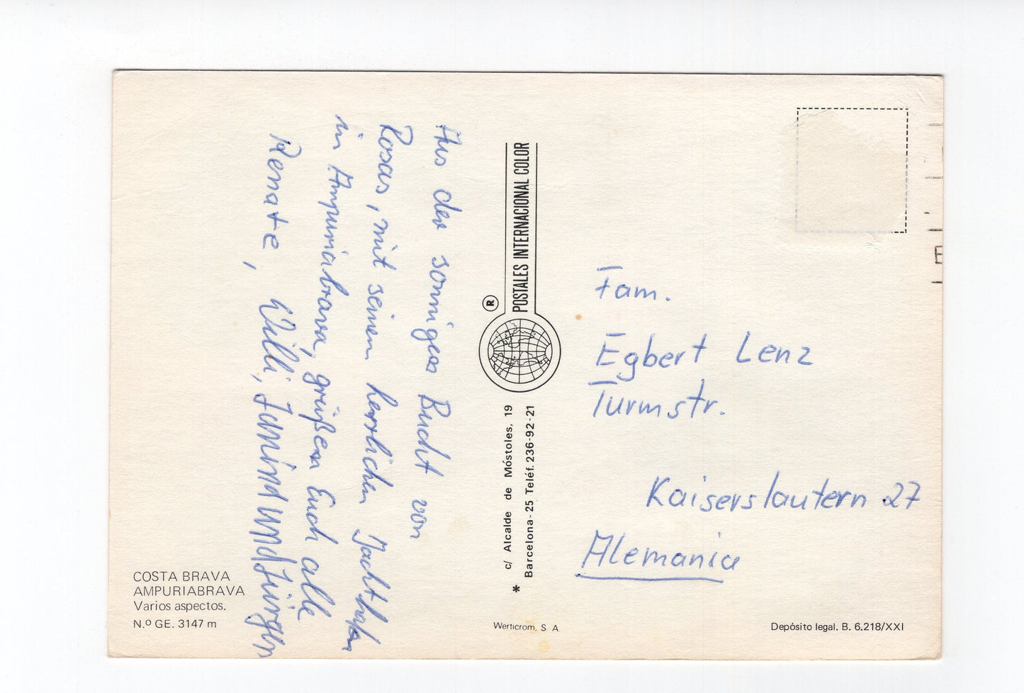 Ansichtskarte Ampuriabrava / Costa Brava / Spanien