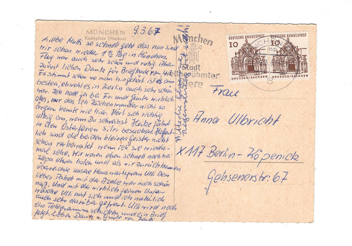 Ansichtskarte München / Karlsplatz (Stachus) / G1-53