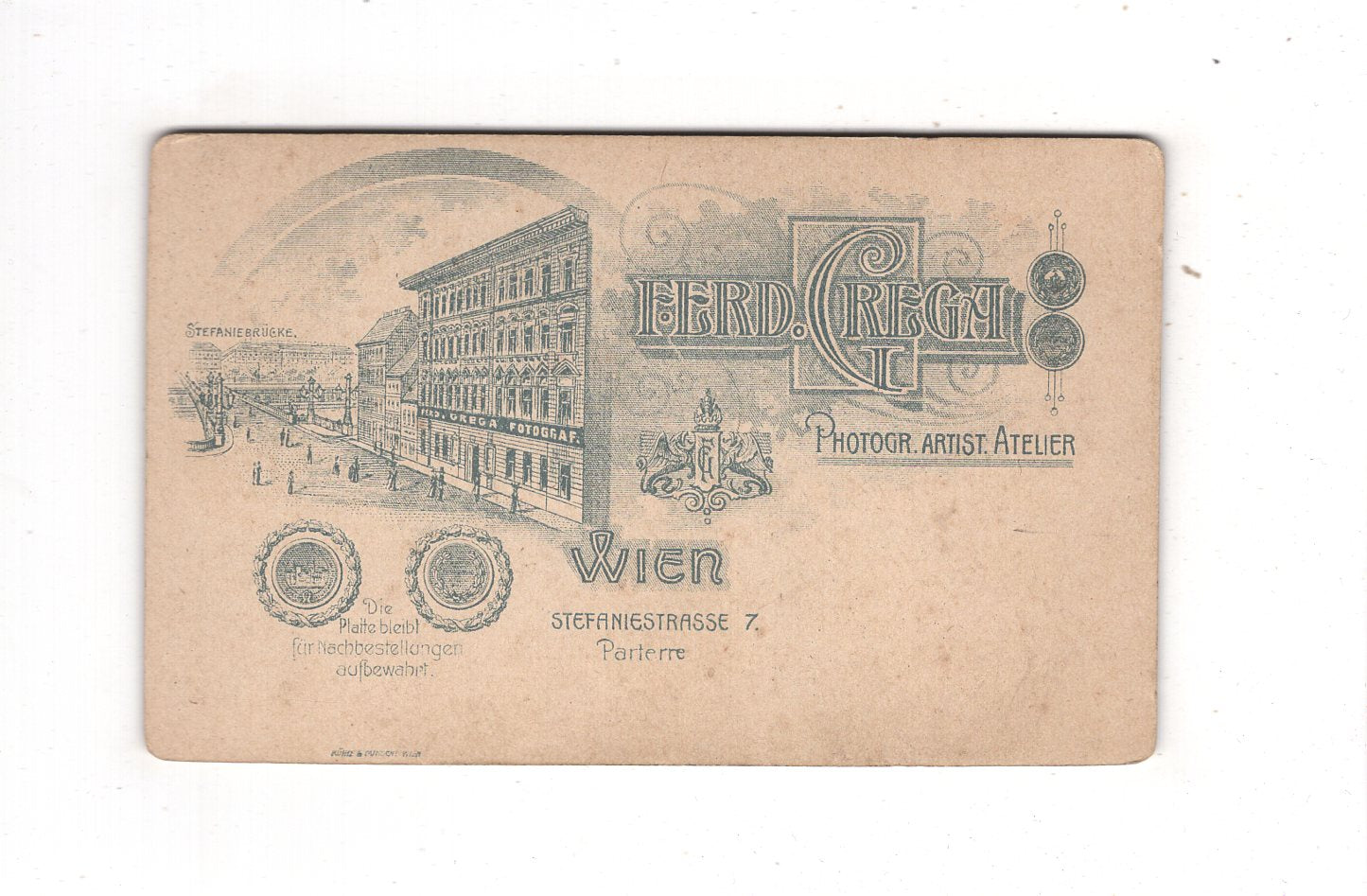 Fotografie Feines Paar - Wien 1900er / CDV L1-37