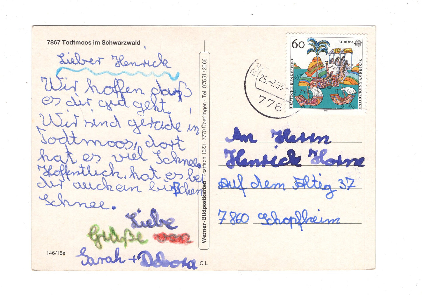 Ansichtskarte Todtmoos im Schwarzwald / G1-69