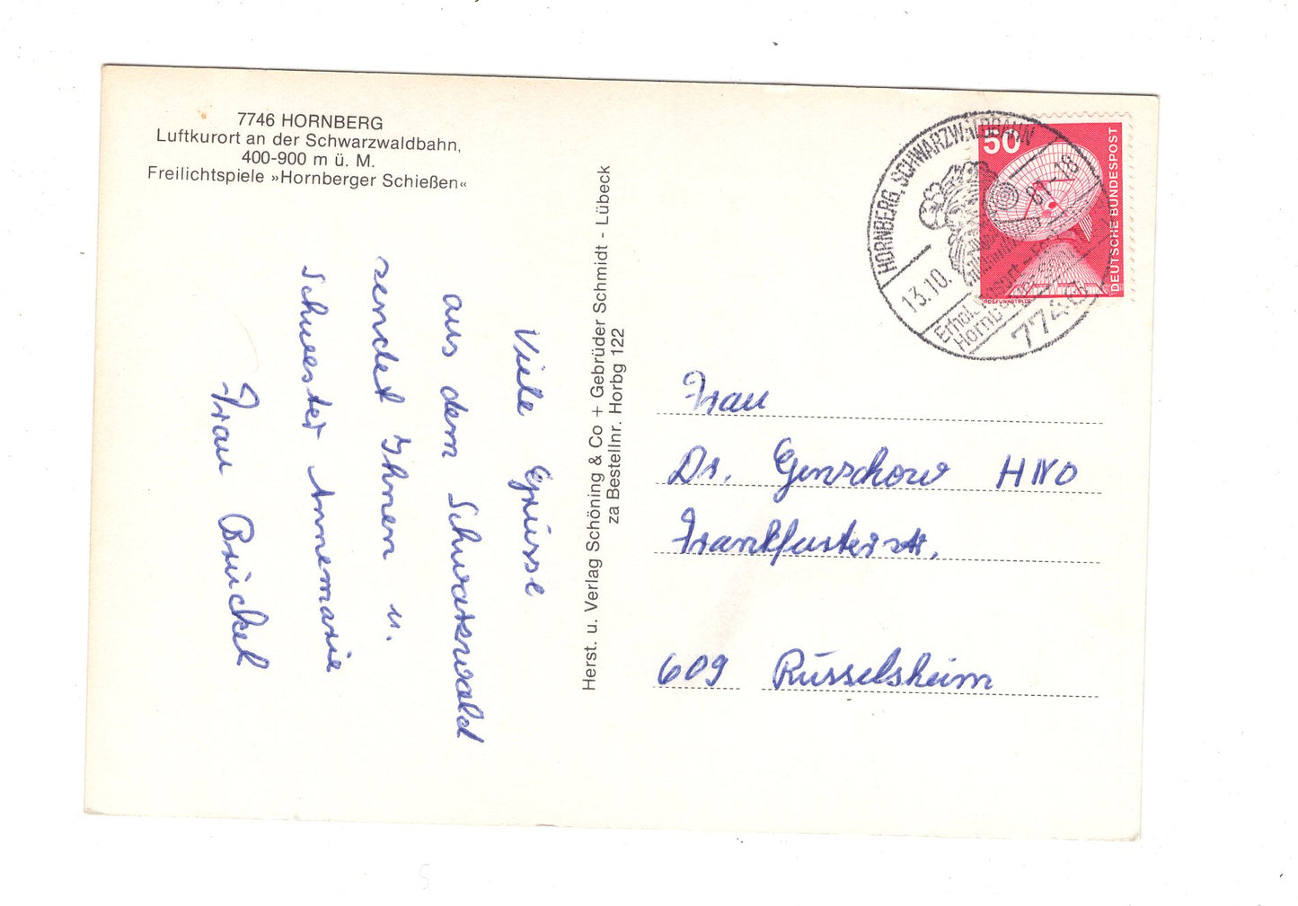 Ansichtskarte Hornberg im Schwarzwald / G1-69