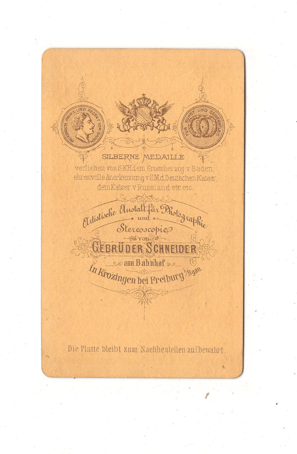 Fotografie Feine Dame und feiner Herr - Bad Krozingen 1860er / CDV L1-37