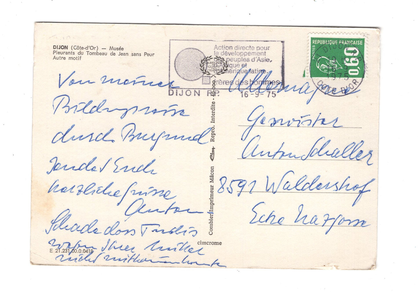 Ansichtskarte Dijon / Musee / Frankreich