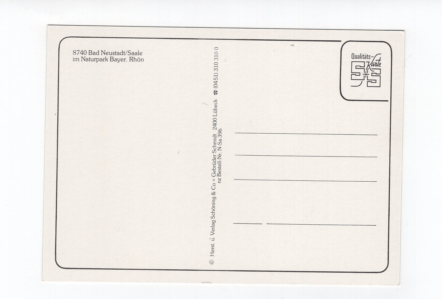 Ansichtskarte Bad Neustadt / Saale / Naturpark Bayerische Rhön