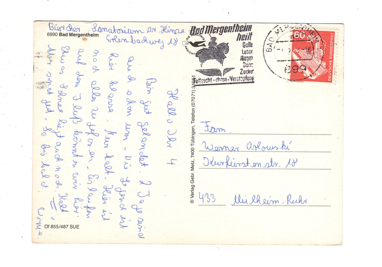 Ansichtskarte Bad Mergentheim / J1-60