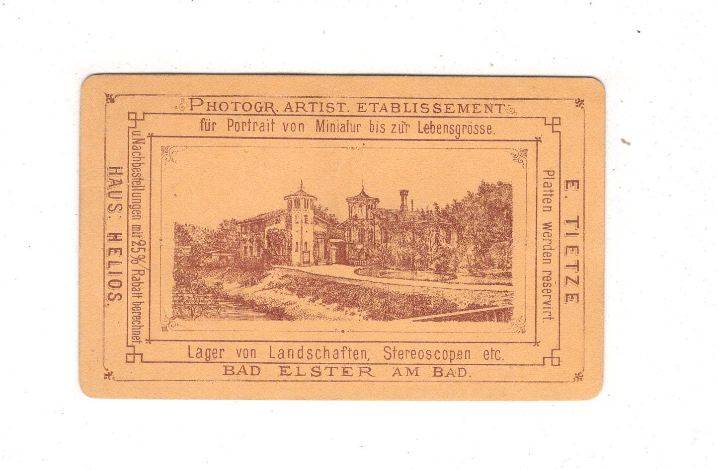 Fotografie Feines junges Mädchen - Bad Elster 1860er / CDV N1-02