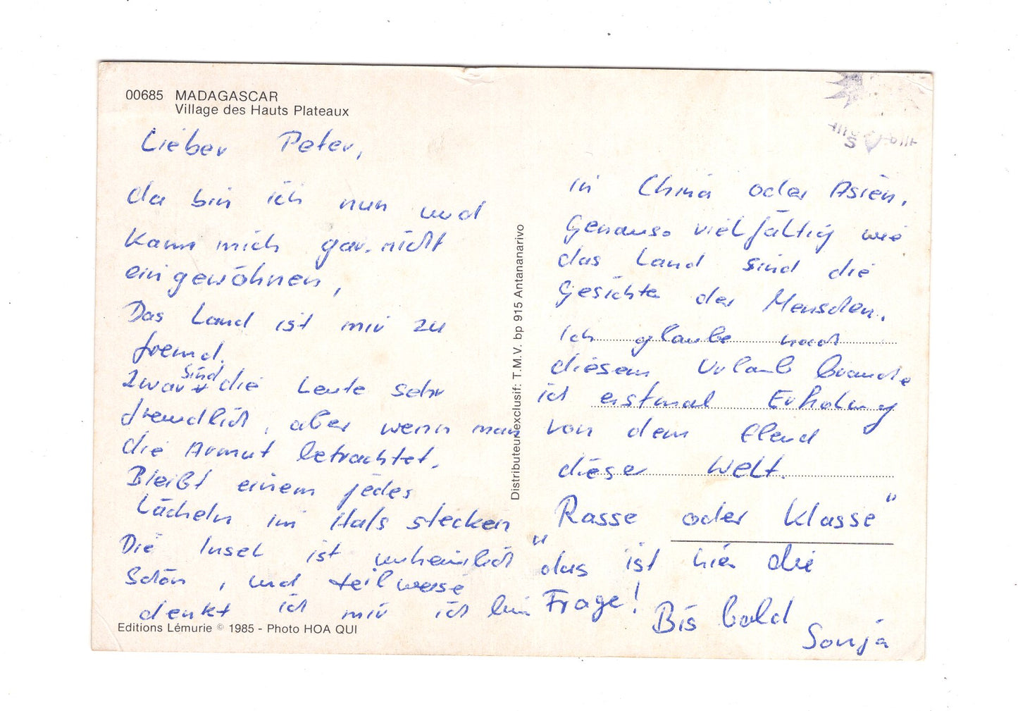 Ansichtskarte Village des hauts Plateaux / Madagaskar