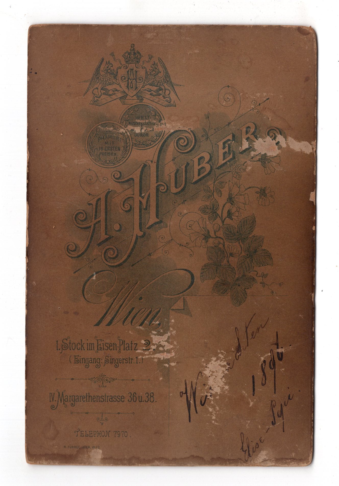 Fotografie Feines Paar - Wien 1896 / CAB X-27