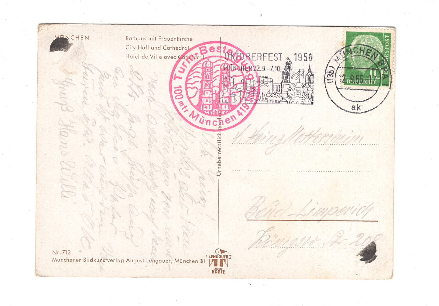 Ansichtskarte München / Rathaus mit Frauenkirche / G1-53