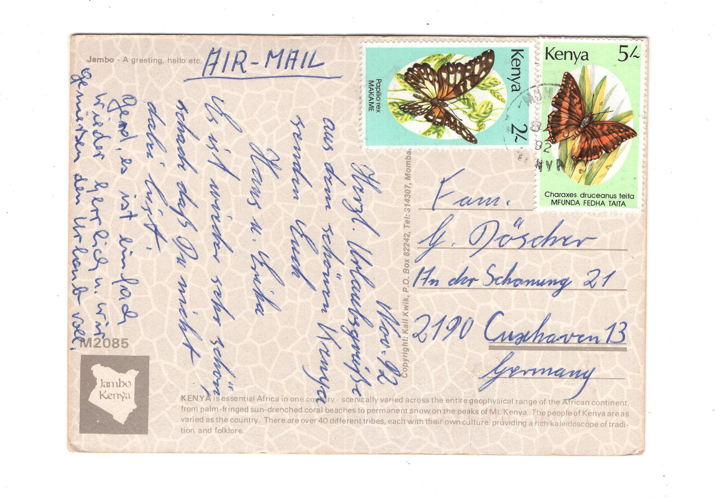 Ansichtskarte Jambo Kenia