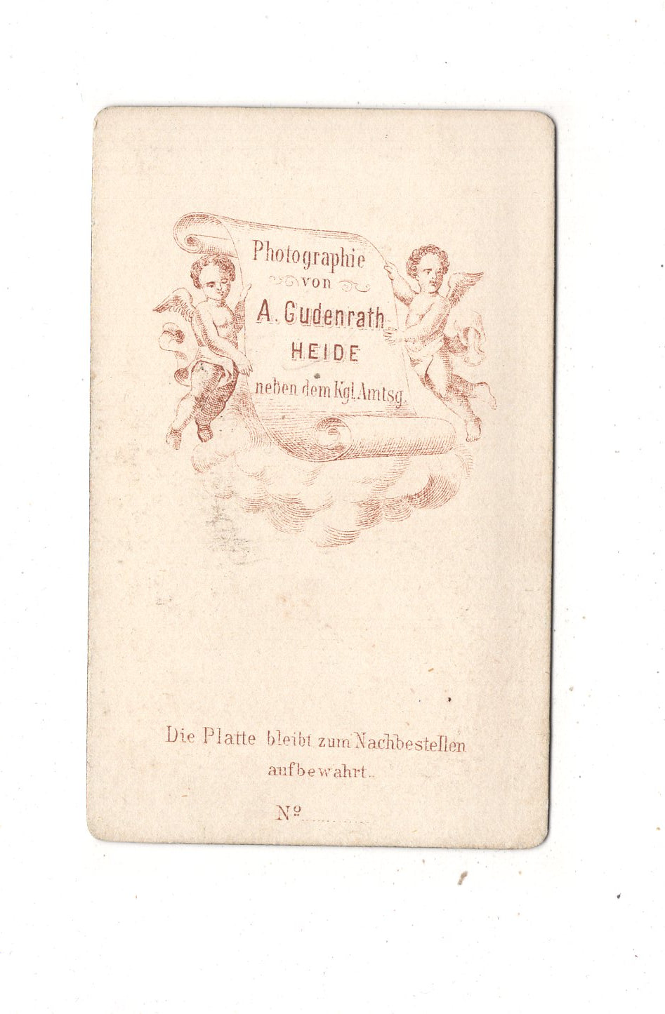 Fotografie Feines Paar - Heide in Holstein 1870er / CDV L1-38