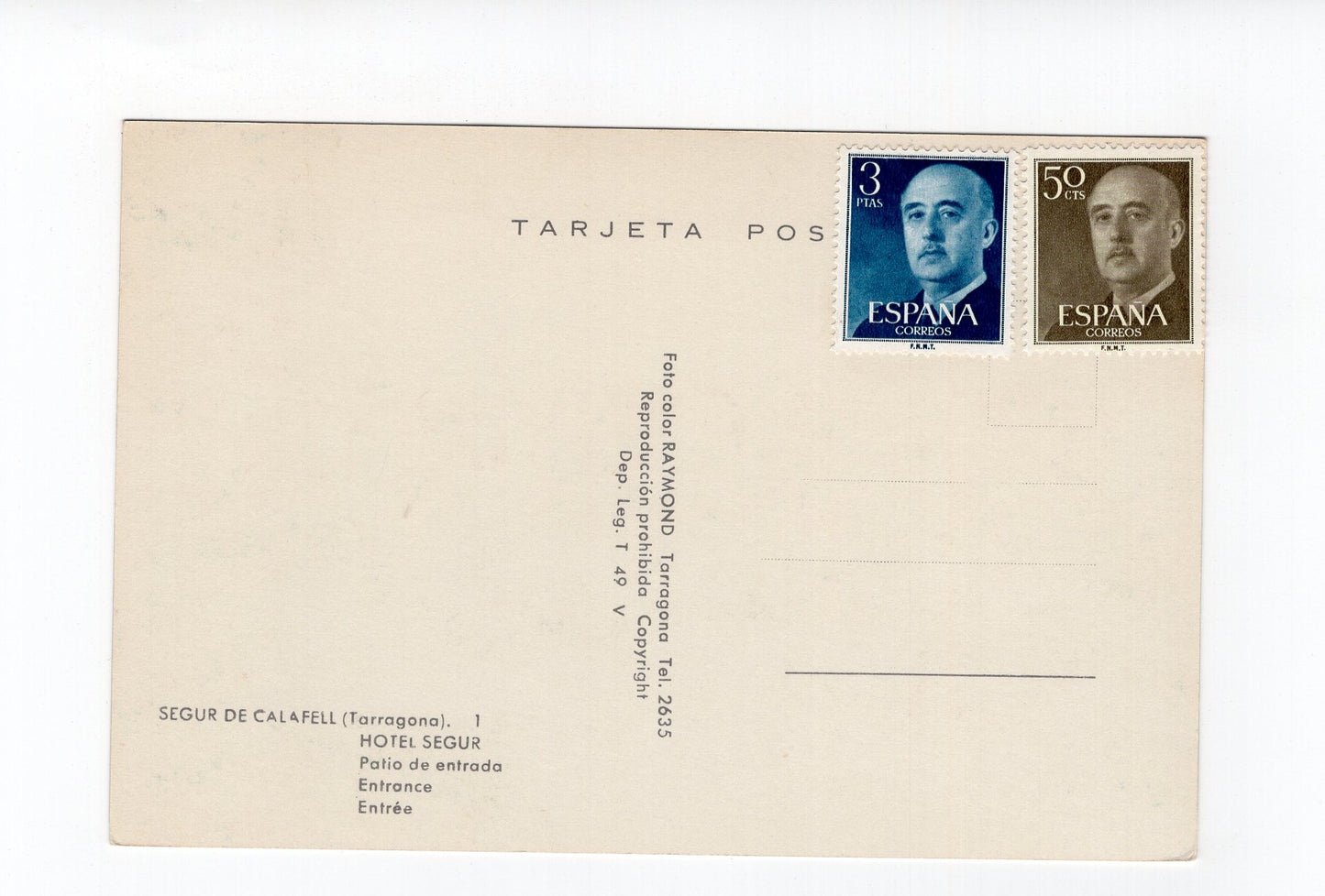 Ansichtskarte Segur de Calafell / Hotel Segur / Costa Dorada / Spanien