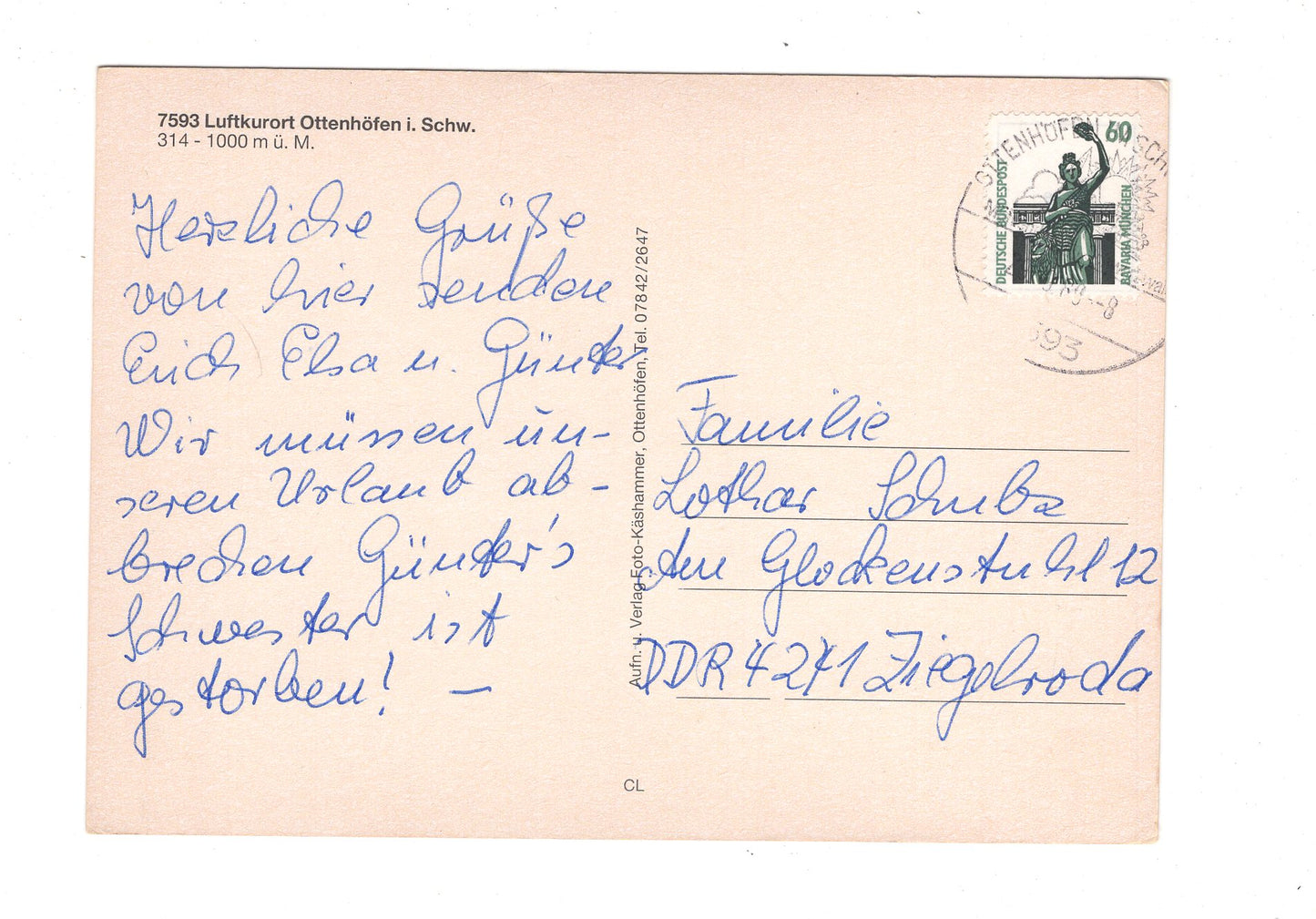 Ansichtskarte Ottenhöfen im Schwarzwald / G1-69