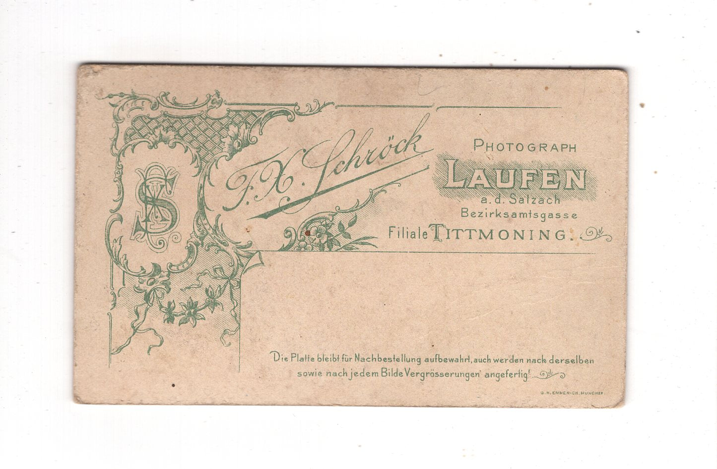 Fotografie Feine Dame - Laufen an der Salzach 1890er