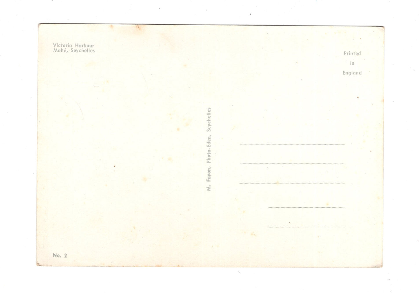 Ansichtskarte Victoria Harbour / Mahe / Seychellen