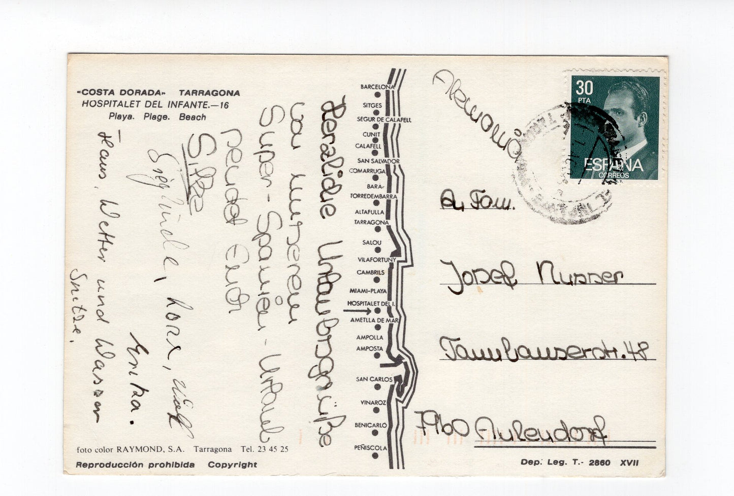 Ansichtskarte Hospitalet del Infante / Costa Dorada / Spanien