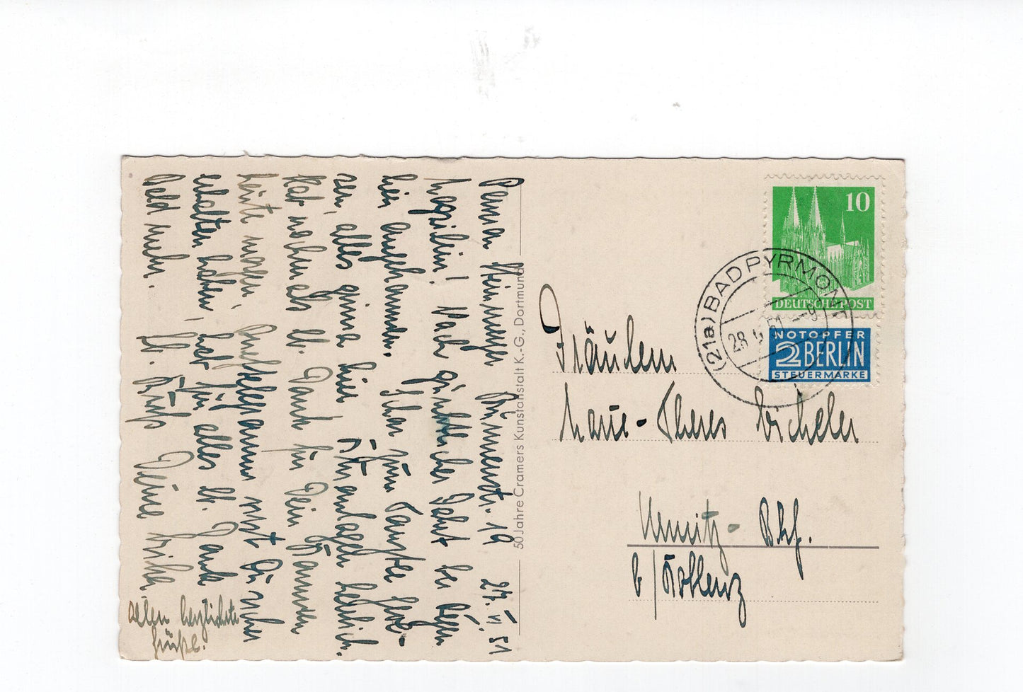 Ansichtskarte Bad Pyrmont / Hauptallee